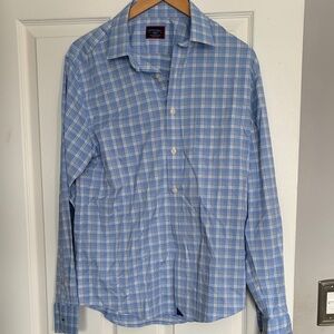 UNTUCKit Men's Blue Checkered Shirt